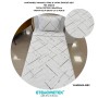 ETEHOMETEX Pamuklu Kapitoneli Yatak Örtüsü Seti TEK KİŞİLİK YANSIMA BEJ 8696474232106